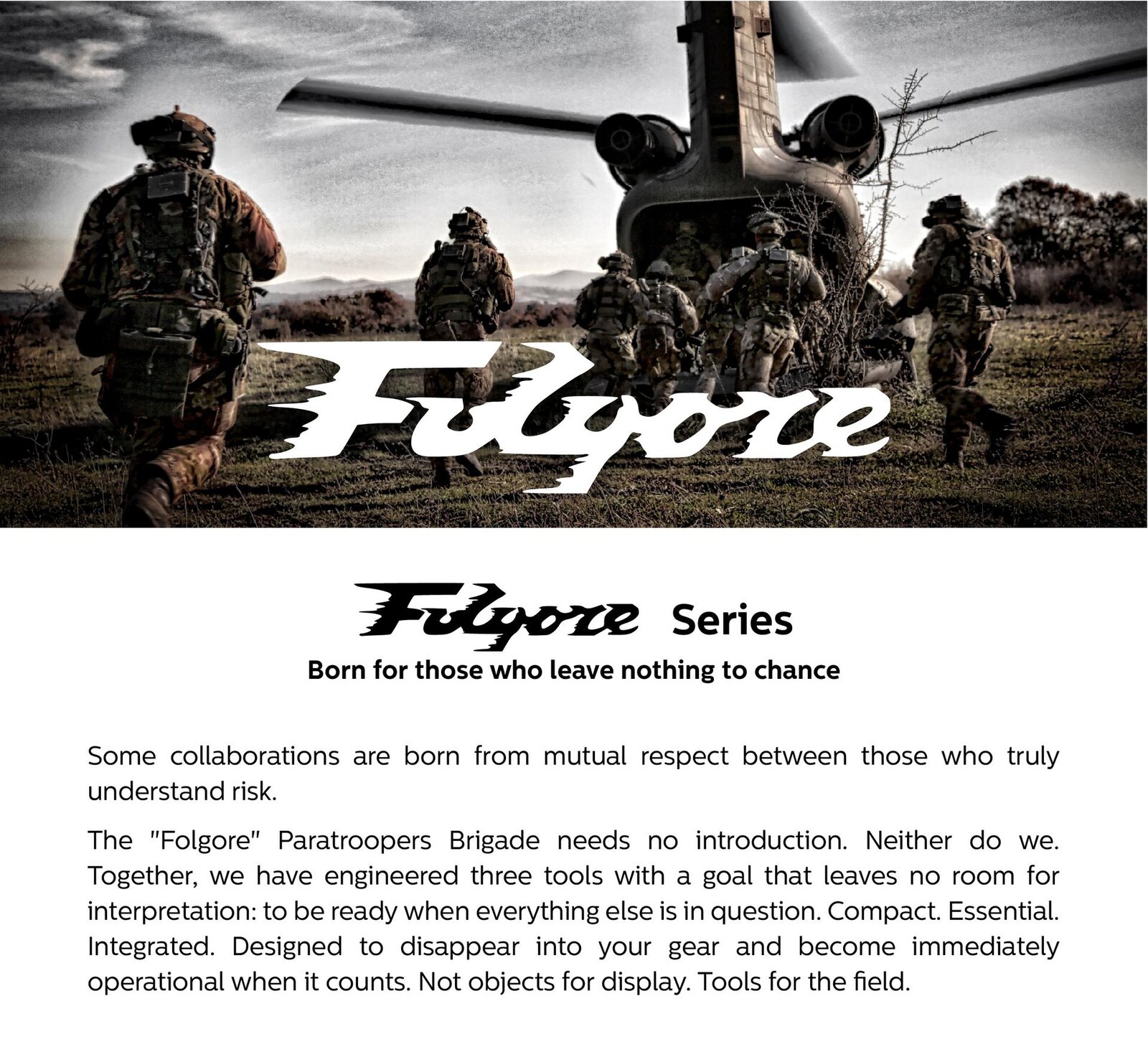 EXTREMA RATIO: FOLGORE SERIES