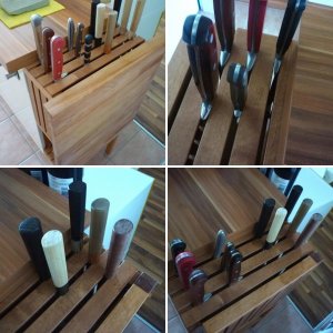 Küchenmesserablage
