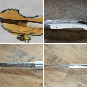 Verkauft: TISSEYRE Damast Tétras- Explosionsdamast - Elfenbein