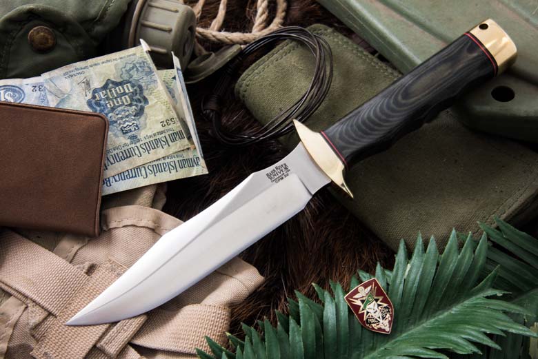 macv sog 3v black and green linen micarta
