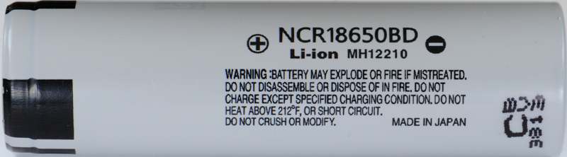 Panasonic NCR18650BD I